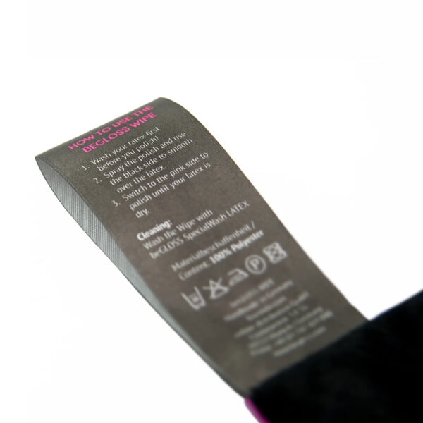 latex polish wipe label