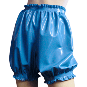 frilled latex bloomers