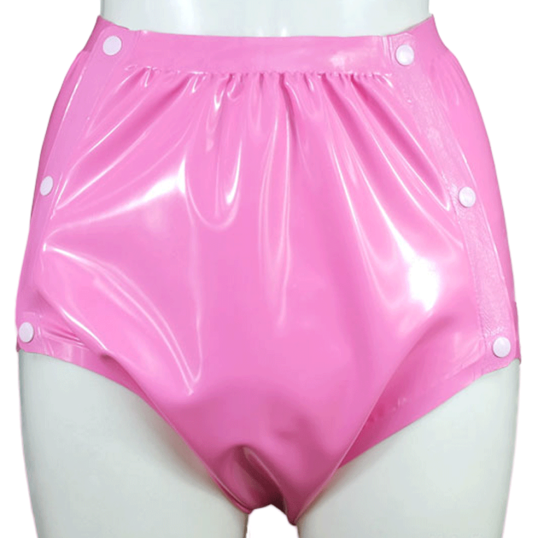 Latex Rubber Snapon Pants KinkyDiapers