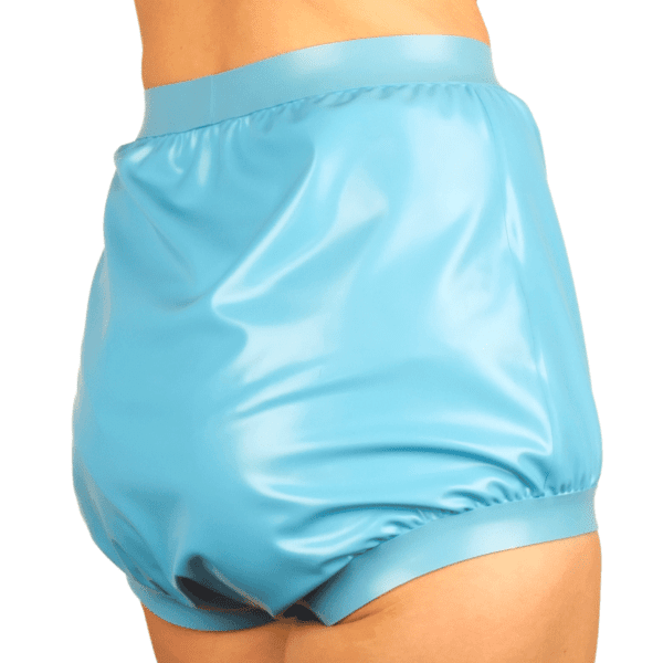 latex stoma pants rear