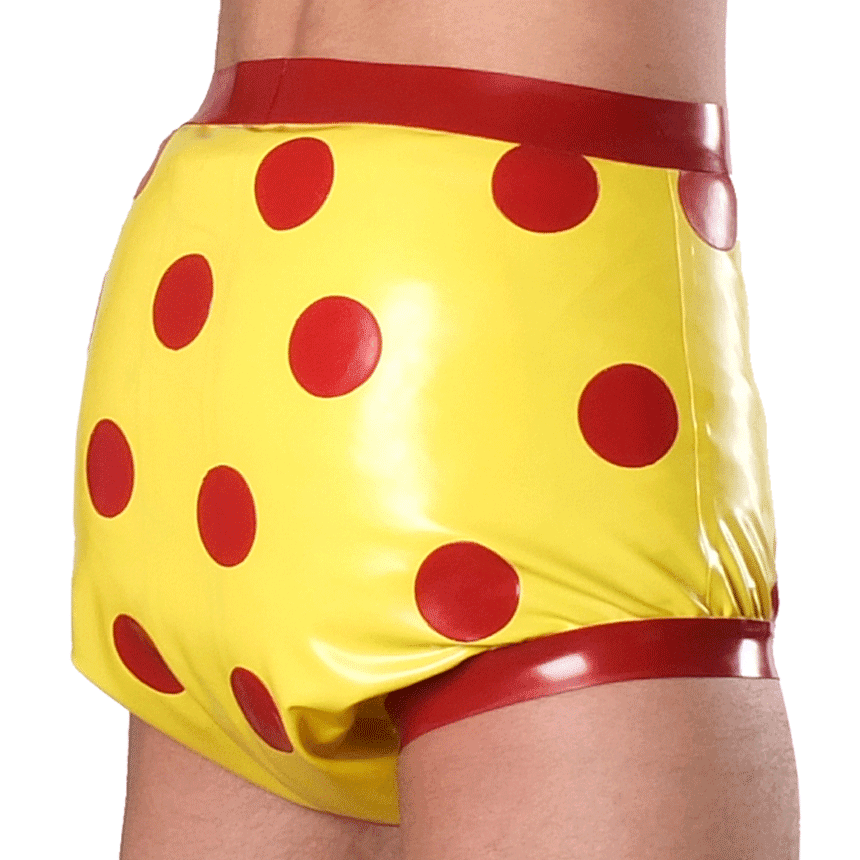 Rubber Pants with Dots - KinkyDiapers