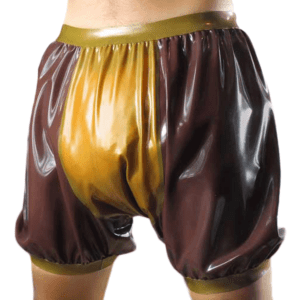 wide crotch latex bloomers