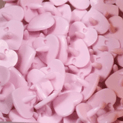 button colour lilac heart shape