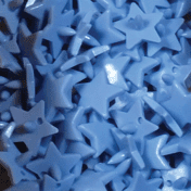 button colour mid blue star shape