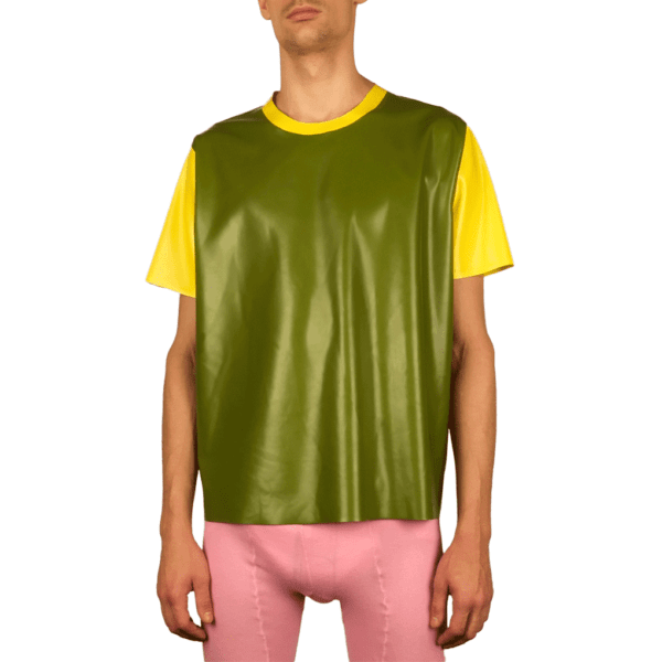 Two tone latex t-shirt