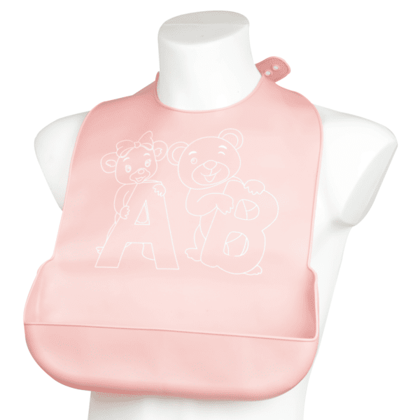 pocket bib for adults pink